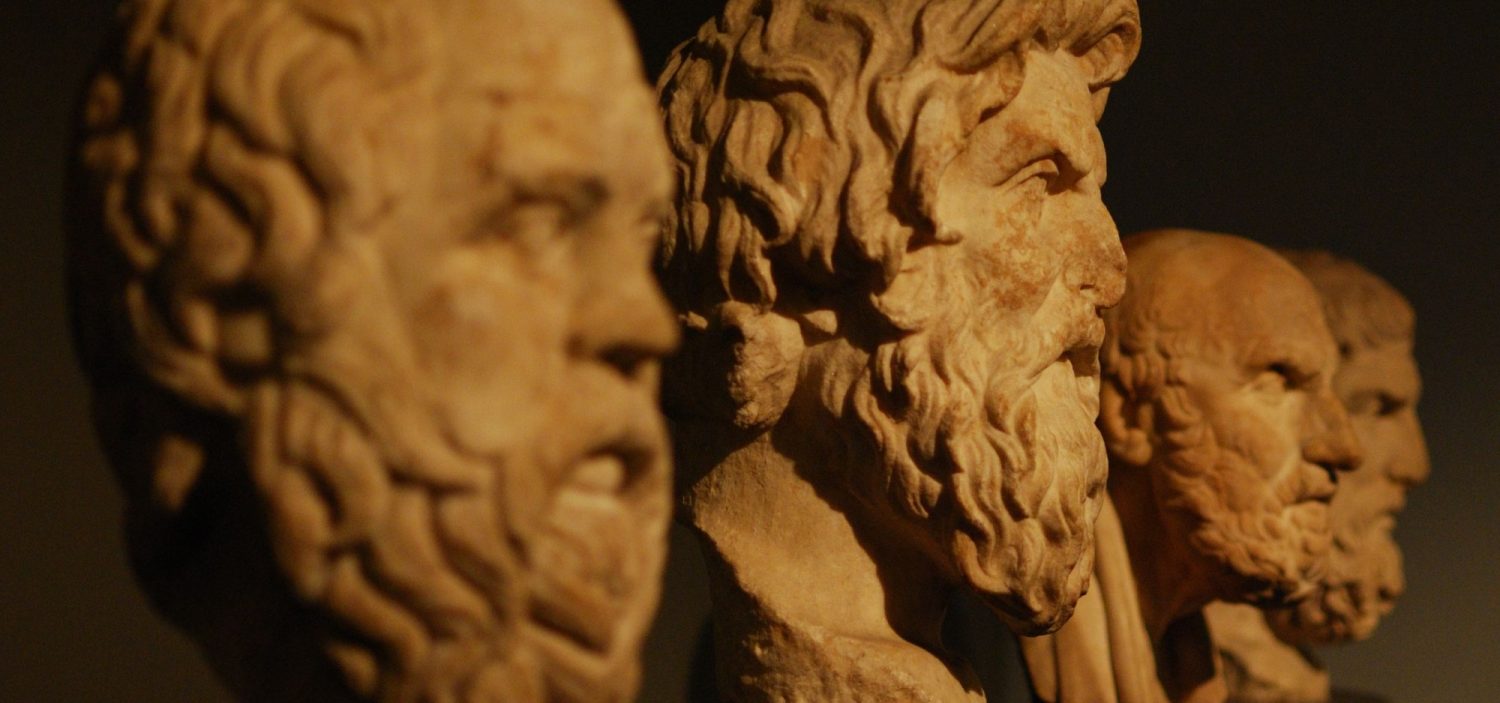 Greek philosopher busts